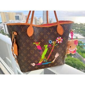Louis Vuitton x Murakami MOCA ART MM Bag Anime SuperFlat Hands LV x M LTD Rare